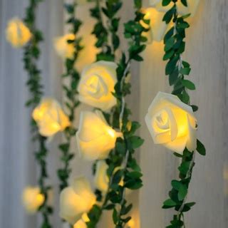 10 20 40leds Rose Flower Led Fairy String Lights Battery USB Solar