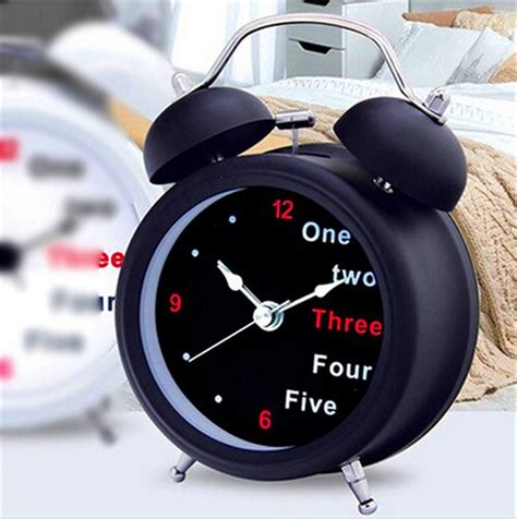 Surborder Shop Creative Twin Bell Analog Alarm Clock Battery Operated