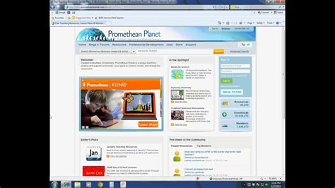 Promethean Planet Registration Youtube