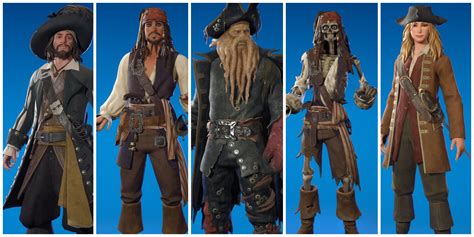 Best Pirates of the Caribbean Skins in Fortnite, Ranked