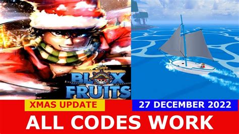 New Update Xmas Blox Fruits Roblox All Codes December