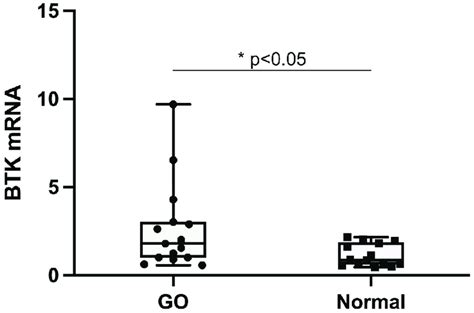 Expression Of Brutons Tyrosine Kinase Btk Mrna In Orbital Tissues