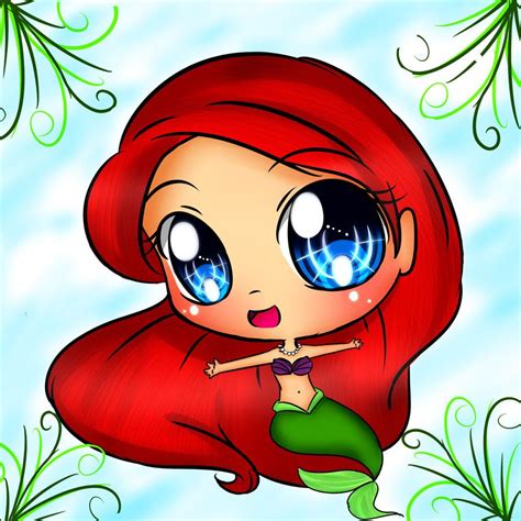 Ariel Chibi By Endlessbluesky On Deviantart Chibi Fantasia Disney