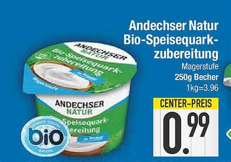 Andechser Natur Bio Speisequarkzubereitung Angebot Bei E Center