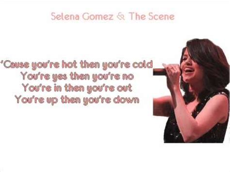 Selena Gomez The Scene Hot N Cold By Katy Perry With Lyrics YouTube