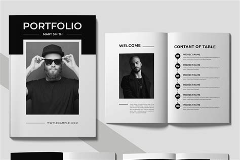 Portfolio Design Layout Graphic by MightyDesign · Creative Fabrica