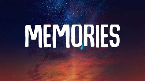 Maroon 5 - Memories (Lyrics) - YouTube