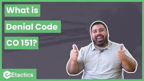 What Is Denial Code Co Youtube