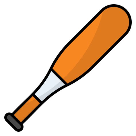 Baseball Bat Generic Outline Color icon