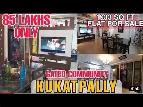 1933 Sft 85 Lakhs Only 3BHK GatedCommunity Fully Furnished Flat