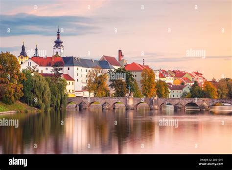 Pisek, Czech Republic. Cityscape image of Pisek with famous Stone ...