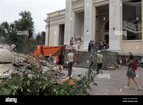 Non Exclusive ODESA UKRAINE JULY 23 2023 Members Of The Public