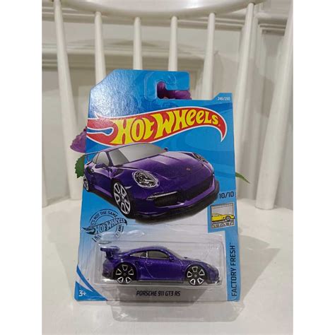 Jual Hotwheels Hot Wheels Porsche Gt Rs Ungu Shopee Indonesia