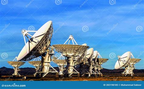 The Very Large Satellite Array Vla Near Socorro New Mexico Usa