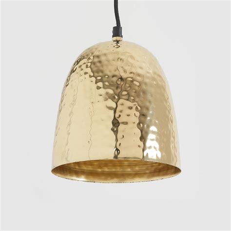 Hammered Brass Pendant Light By Horsfall And Wright