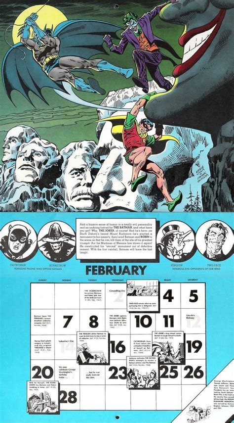 An Advertisement For The Batman Calendar