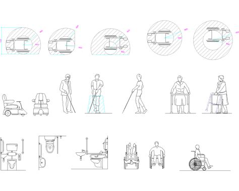 Disabled People Cadblocks Hub For Industrial Design