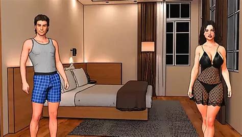 Das Duett Eines Paares Von Liebe Und Lust Cuckold Ehemann Hat Sex Mit Seiner Frau Auf Dem Sofa