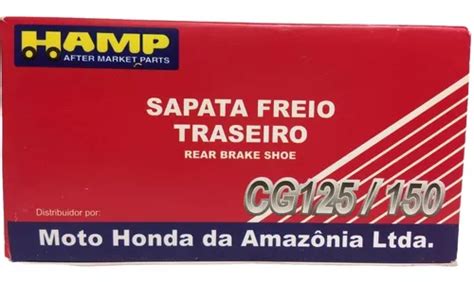 Lona Sapata Freio Traseiro Cg Fan Titan Start Hamp Honda