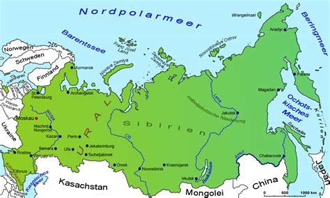 Russland Geografie Landkarte L Nder Russland Goruma