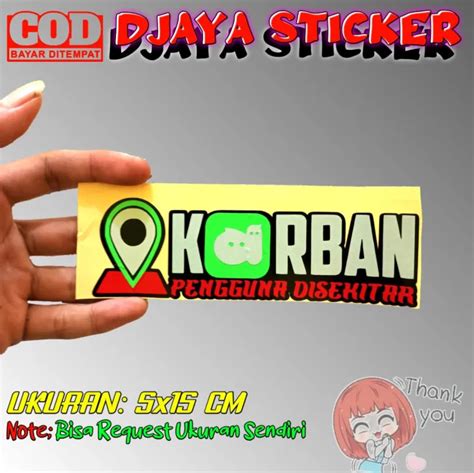 Stiker Cutting Korban Pengguna Di Sekitar Viral Tiktok Stiker