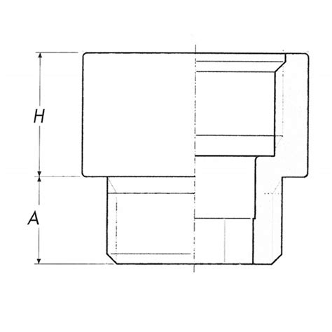 Prolunga M F In Ottone Materiale Ottone H Mm A Mm