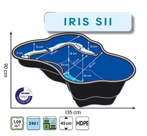 Bassin De Jardin Iris 2 240L