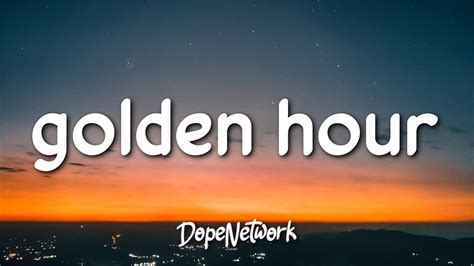 Jvke Golden Hour Lyrics Youtube