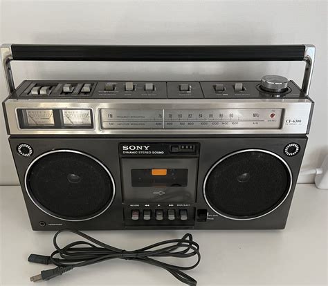 1円スタート SONY ソニー CF 6300 ラジカセ ラジオカセット 70年代 70s 昭和レトロ 当時物 ゴング gong55 ラジカセ