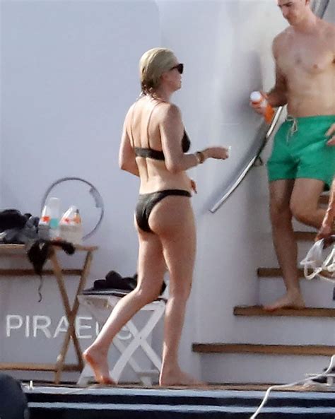 Charlize Theron Showed A Tight Ass In A Bikini While Relaxing On A Yacht The Fappening
