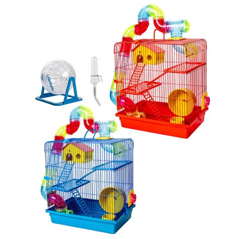 Gaiola Hamster 3 Andares Tubo Roedor Labirinto Super Luxo Shopee Brasil