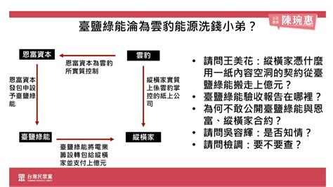 陳琬惠指控：雲豹能源轉一手 搬走台鹽綠能上億元 太報 Line Today