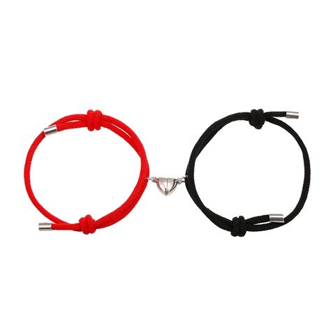 Pulseras Magn Ticas De 2 Piezas Para Parejas Brazaletes Ajustables Con