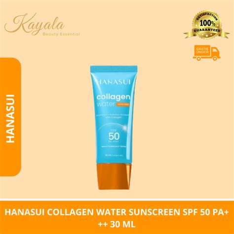 Jual Hanasui Collagen Water Sunscreen Spf Pa Ml Shopee Indonesia