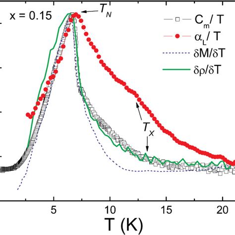 Temperature Dependence Of The Magnetic Specific Heat Divided By