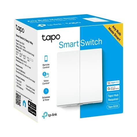 TP Link Tapo S220 Smart Light Switch 2 Gang 1 Way Konga Online Shopping