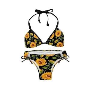 Suojapuku Bikini Da Donna Costume Da Bagno A Due Pezzi Girasole Della