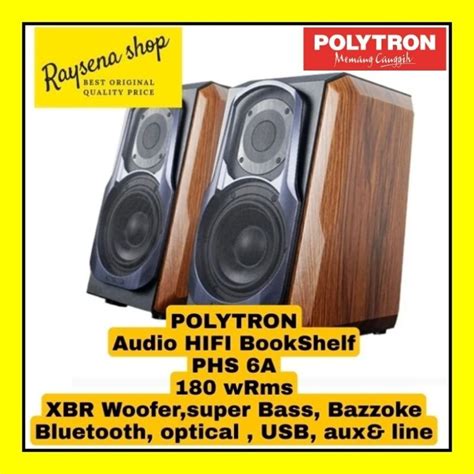 Jual POLYTRON PHS 6A PHS 6A PHS6A AUDIO BOOKSHELF BLUETOOTH SPEAKER