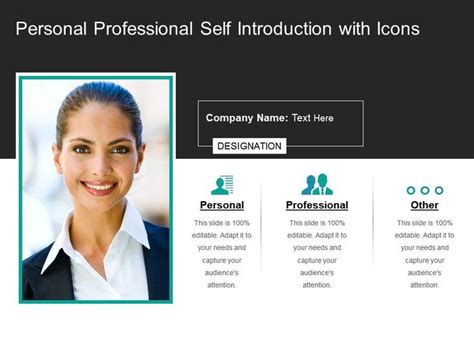 personal professional self introduction with icons Slide01 ...