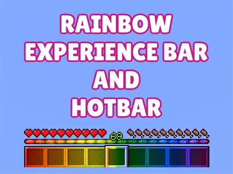 Rainbow Hotbar Minecraft Texture Pack