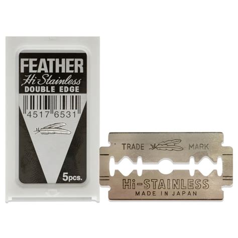 Jatai Feather Hi Stainless Double Edge Razor Blades 5 Pc Blade