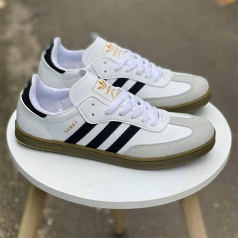 Jual Promo Adidas Samba Og White Black Hitam Putih Sneakers Casual