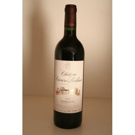 Château Prieuré Lichine 1999 Margaux 4ème Grand Cru Classé Prix