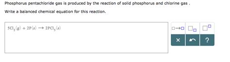 Solved Phosphorus pentachloride gas is produced by the | Chegg.com