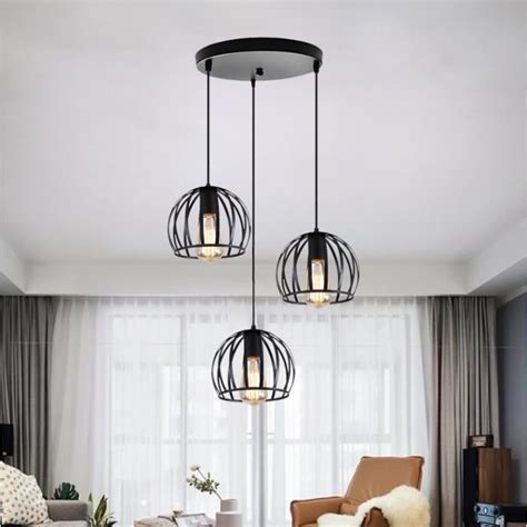 Tempas Pendentif Lamps Vintage Lustre Suspension En M Tal R Tro