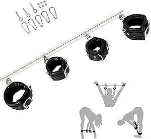 Spreader Bar Sex Toys BDSM Bondage Restraints With Handcuffs Ankle