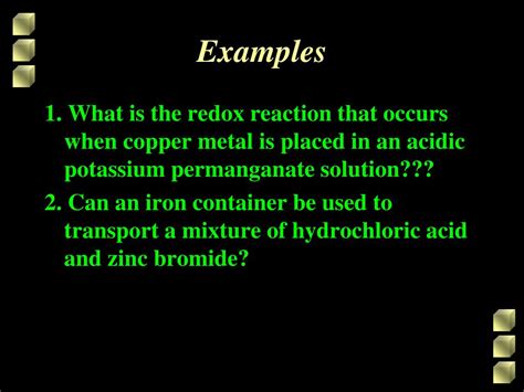 PPT - Oxidizing and Reducing Agents and Spontaneity PowerPoint ...