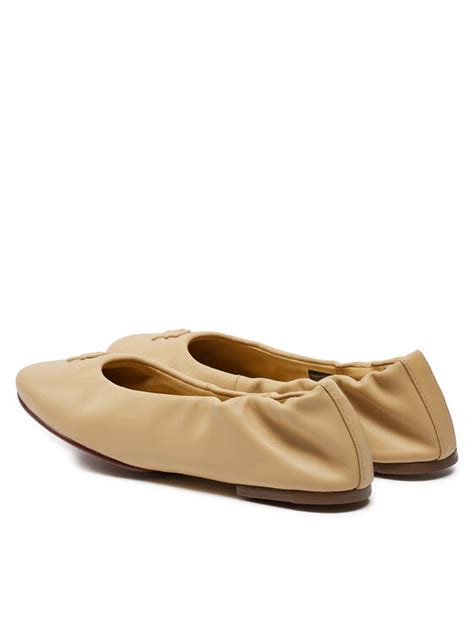 Tommy Hilfiger Baleriny Th Elevated Elastic Ballerina FW0FW07882 Beżowy