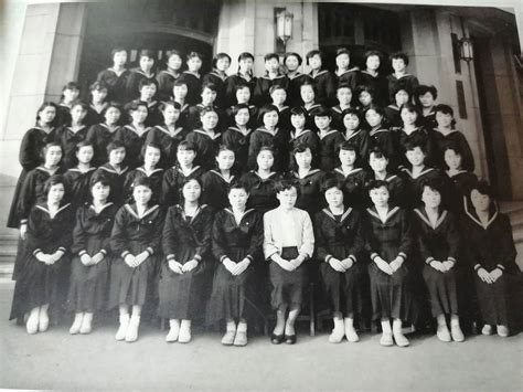 昭和30 大妻高等学校 卒業記念 写真 卒業アルバム 資料 史料 制服 女子高校 女子高生 古本 古書 学校史その他｜売買された