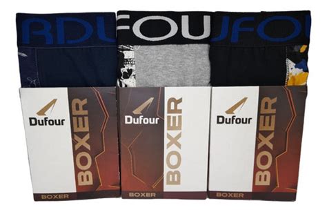 Pack Boxer Dufour X 3 Unidades Art 11874 Algodon Y Lycra Avellaneda